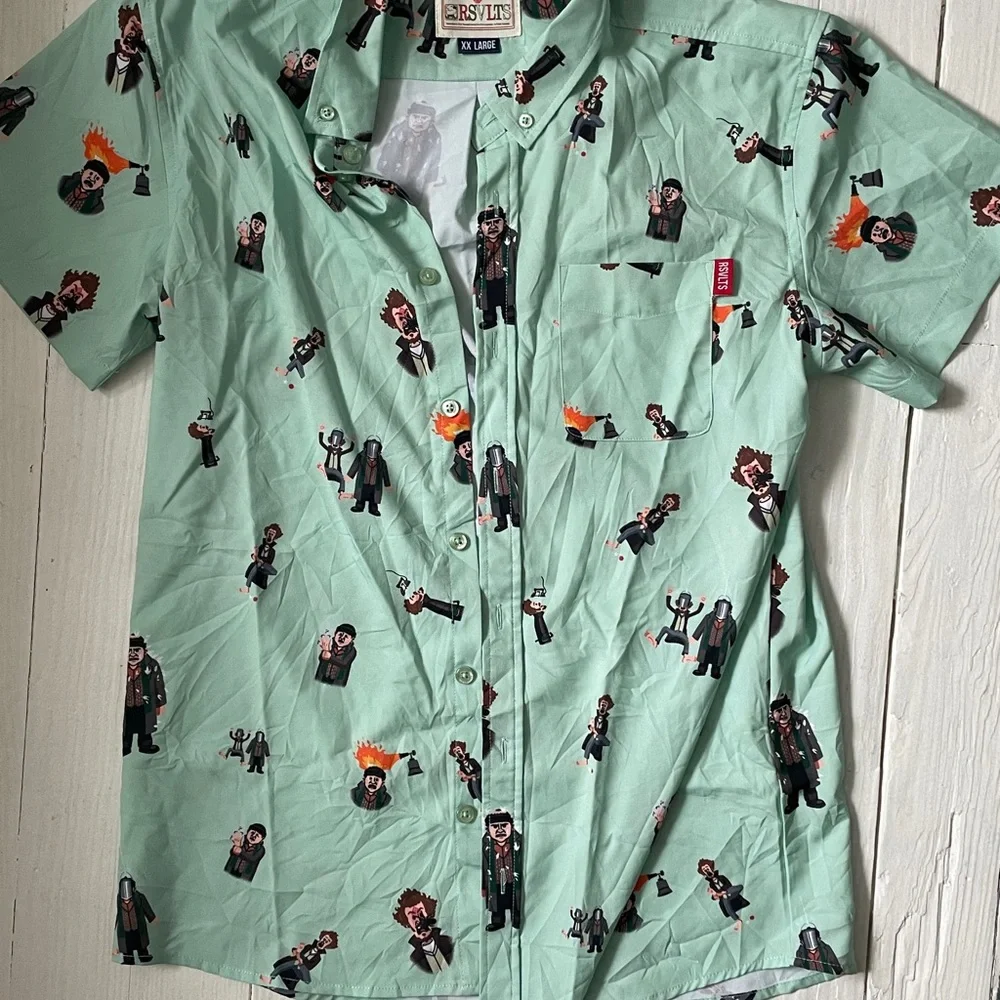 Home Alone ''Wet Bandits'' RSVLTS Short Sleeve Shirt with KUNUFLEX - Picture 3 of 3